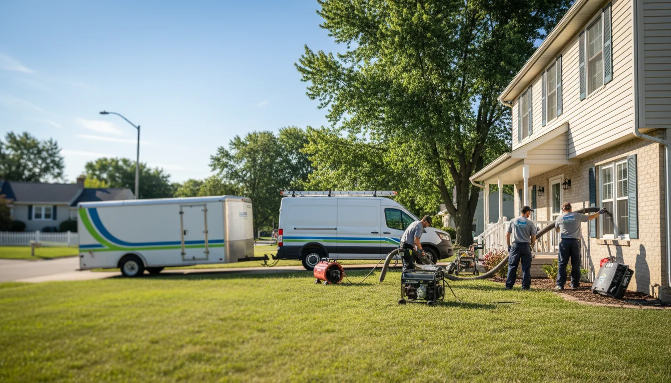 Flooded Basement Restoration And Cleanup With Repair in New Windsor, IL near me